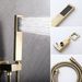 Brushed Gold 10 inches Rain Shower Faucet Sets Complete With Shower System_voghion.com