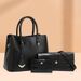 Elegante set di borse tote 3 in 1 per donna: borsa a tracolla in pelle PU di grande capacità con tracolla staccabile, borsa a tracolla e borsa a mano di ispirazione vintage_voghion.com