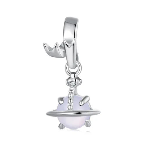 Planet Spacer Perlen Charm Sterling Silber Charm_voghion.com