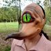 One-eyed Monster Long-beaked Bird Halloween Latex Half-face Mask_voghion.com