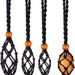 Collana con ciondolo in rete intrecciata con pietra grezza e cristallo naturale, ciondolo con rete di regolazione intrecciata retrò e corda_voghion.com