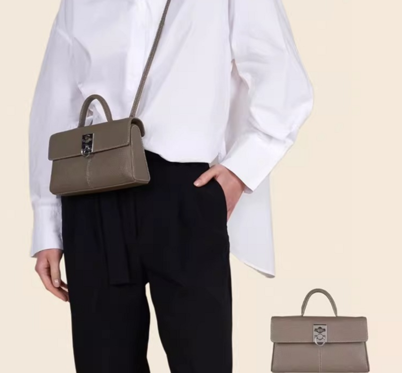 StanceWallet Small and Large Classic Leather Handbag 2024 New Diagonal Straddle Bag for Women_voghion.com