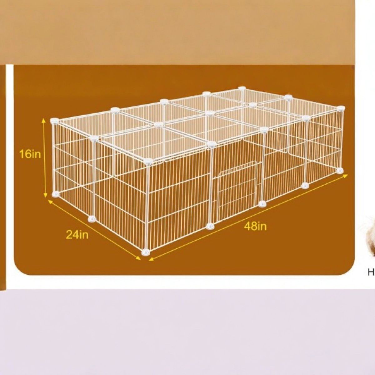 Kitten Fence Encrypted Grid Splicing Magic Piece Rabbit Squirrel Small Pet Puppy Cage Anti-Escape_voghion.com