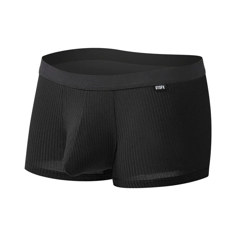 MERCURY Underwear Men's Boxers Plus Size U Convex Pouch Elephant Nose Sweat Wicking Breathable Boxershorts for Men_voghion.com