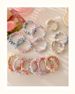 Anello per capelli in peluche a pois colorati, elastico per capelli da donna, elastico per capelli, corda per capelli, non danneggia i capelli, resistente, copricapo per bambini_voghion.com