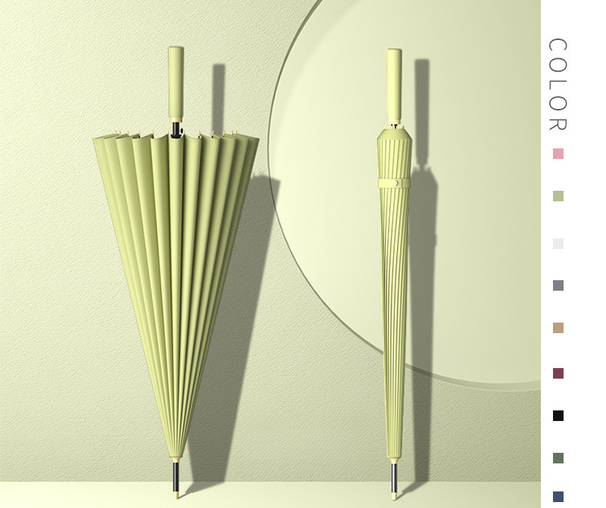 „Bone“ ilgas, didelis, dvigubai sustiprintas, audroms atsparus trijų asmenų skėtis tiesia rankena_voghion.com