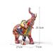 Nordic Graffiti Colorful Elephant Ornament Creative Resin Craft Home Entrance Desktop Art Decoration_voghion.com