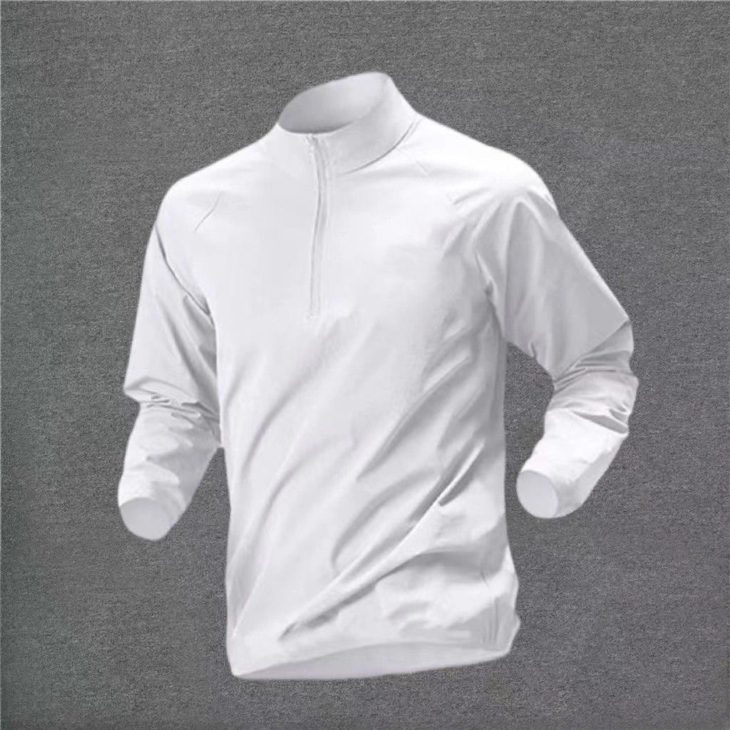 Mænd, kvinders fysiske undersøgelse Træningsstativ, langærmet, hurtigtørrende åndbar lynlåssæt Sportsbane_voghion.com