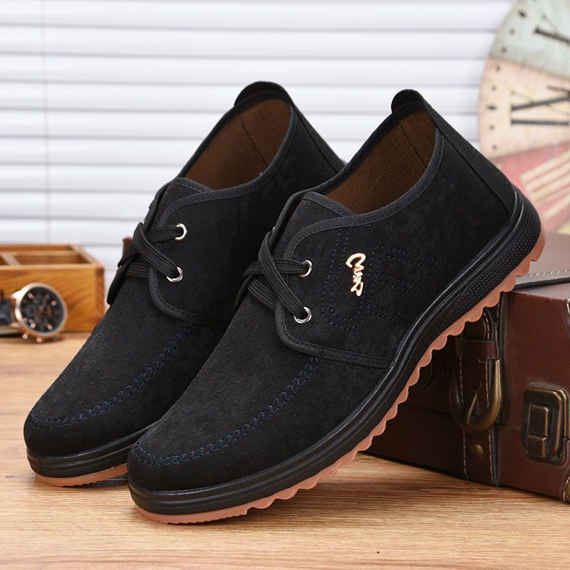 Man Sports Shoes Running Shoes Sneakers Synthetic Canvas Versatile Easy To Clean Sneakers Footgear_voghion.com
