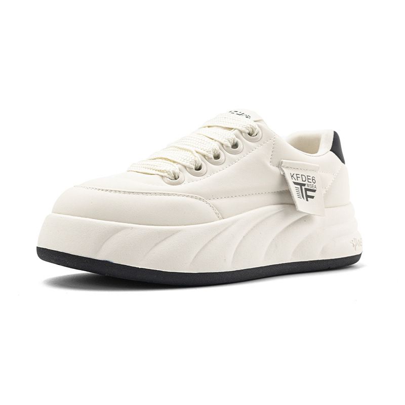 Pavasaris, jauns biezs, mazs balts sievietēm 2024. gada ādai draudzīgs, mīksta zole, daudzpusīga maize sportam un atpūtai, elpojošs dēlis_voghion.com