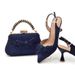 New Women's Banquet Shoe Bag Set Handmade leaves decorated wine glasses and party evening shoe bag set_voghion.com