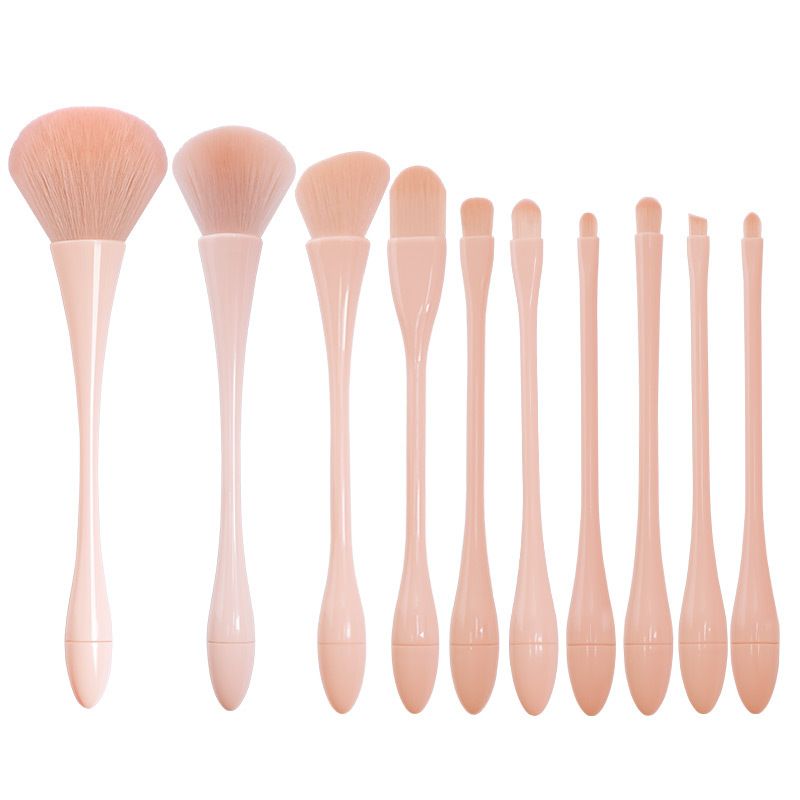 Schminkpinsel-Set mit kleiner Taille, komplettes Set mit losen Puderpinseln, Lidschattenpinsel, Make-up-Tool für Anfänger, flauschig weiches Haar_voghion.com