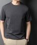 Kolumb Simple Yet Elegant, Soft And Comfortable, A Plain-colored Short-sleeved T-shirt._voghion.com