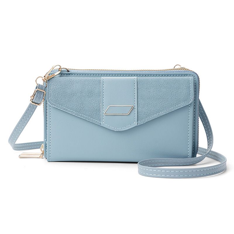 Borsa Portafoglio Pochette Borsa per Cellulare Borsa da Donna Borsa da Donna Multi-slot Doppia Cerniera Borsa a Tracolla Singola_voghion.com