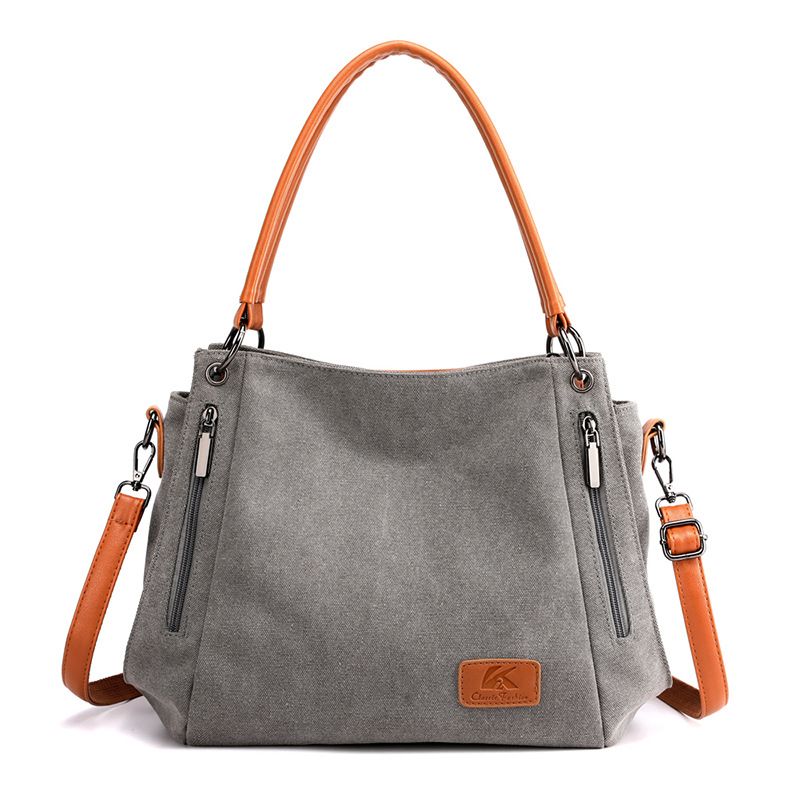 Prägnante Canvas-Tasche im neuen Stil für Studenten und Kunst-Cross-Slung-Damentasche aus Canvas mit großem Fassungsvermögen_voghion.com