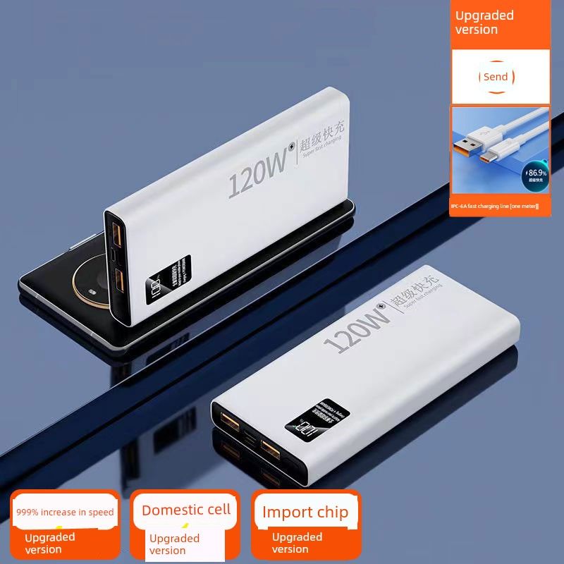 Novo carregador portátil super rápido de 20.000 mA, ultrafino, portátil, para áreas externas, com 50.000 mA, fonte de alimentação móvel para Huawei e Xiaomi_voghion.com