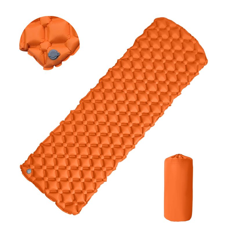 Double Step New Single Diamond Shaped TPU Inflatable Outdoor Tent Sleeping Camping Ultra Lightweight Carrying Moisture_voghion.com