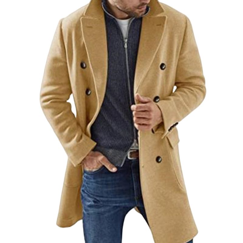 Cappotto caldo e spesso in lana da uomo autunno/inverno 2024_voghion.com