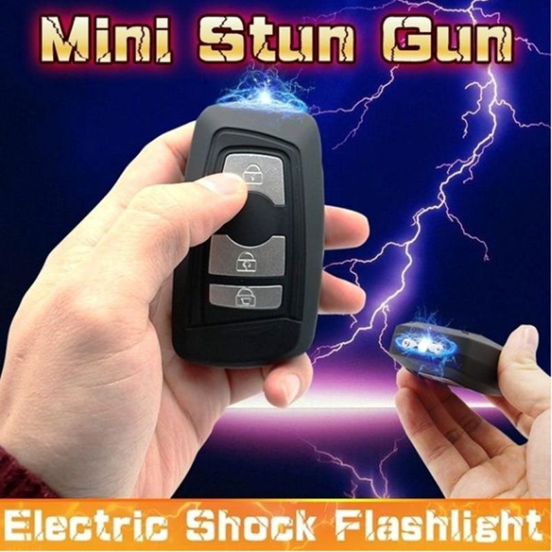 Mini samoobrona zewnętrzna paralizator Gnn latarka elektryczna paralizator kobiety narzędzie samoobrony akumulator i przenośny_voghion.com