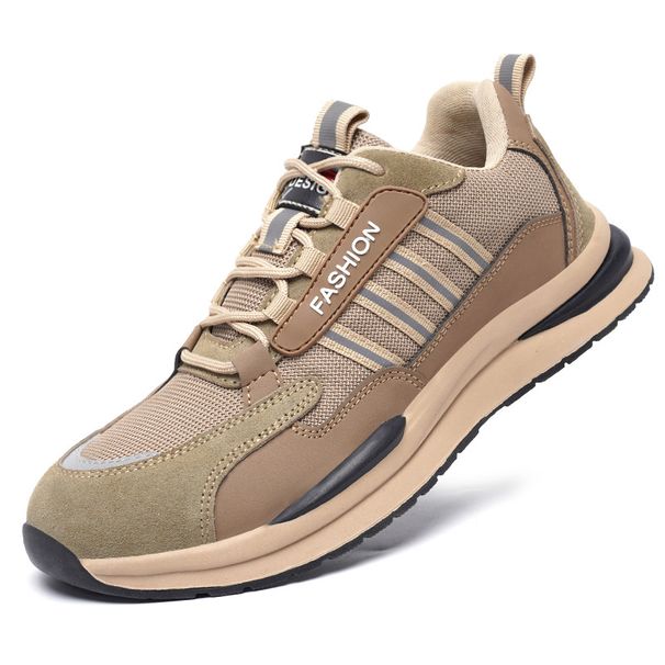 Νέα παπούτσια προστασίας εργασίας από χάλυβα Baotou, αντικραδασμικά, αντιδιατρητικά, άνετα ελαφριά παπούτσια προστασίας ασφαλείας, ανθεκτικά στη φθορά_voghion.com