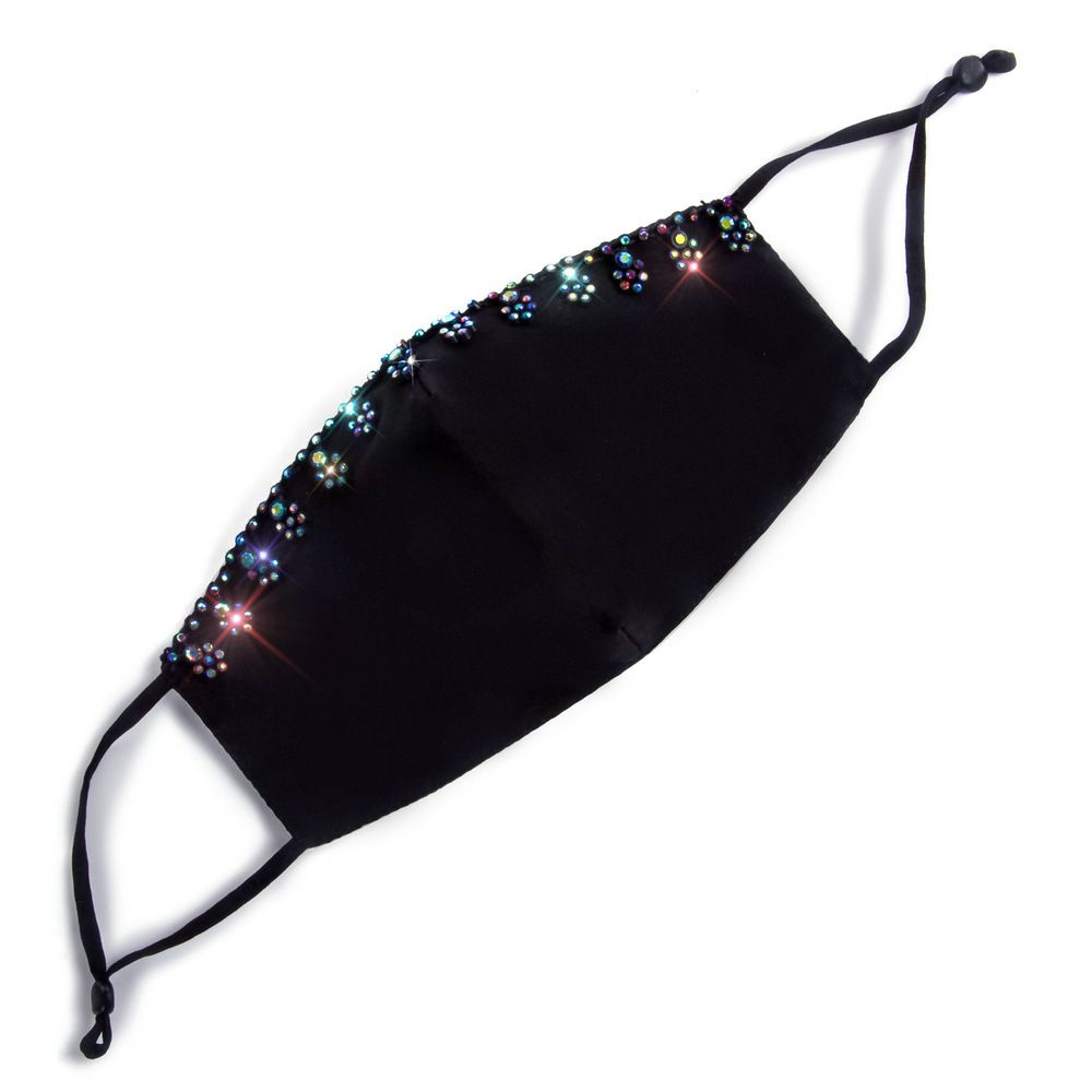 Accessorio per maschera con strass colorato 2024 di grande vendita Z1336_voghion.com