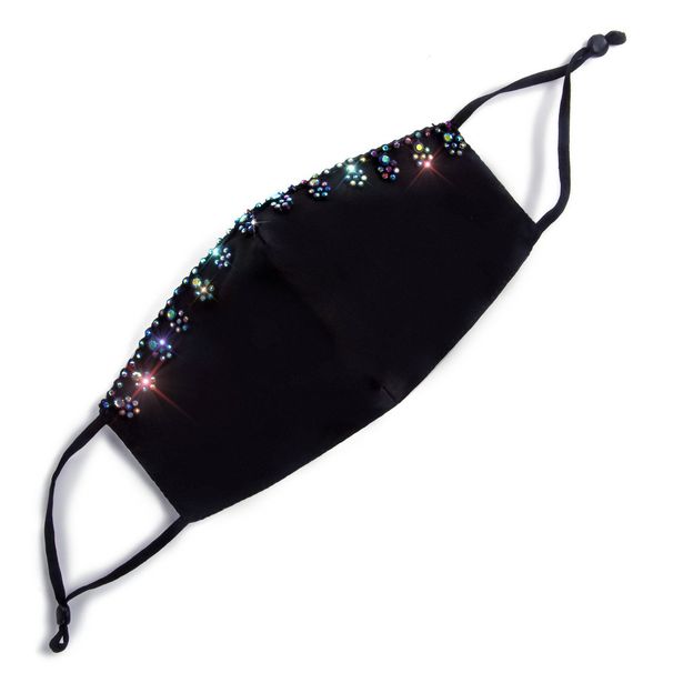 Accessorio per maschera con strass colorato 2024 di grande vendita Z1336_voghion.com