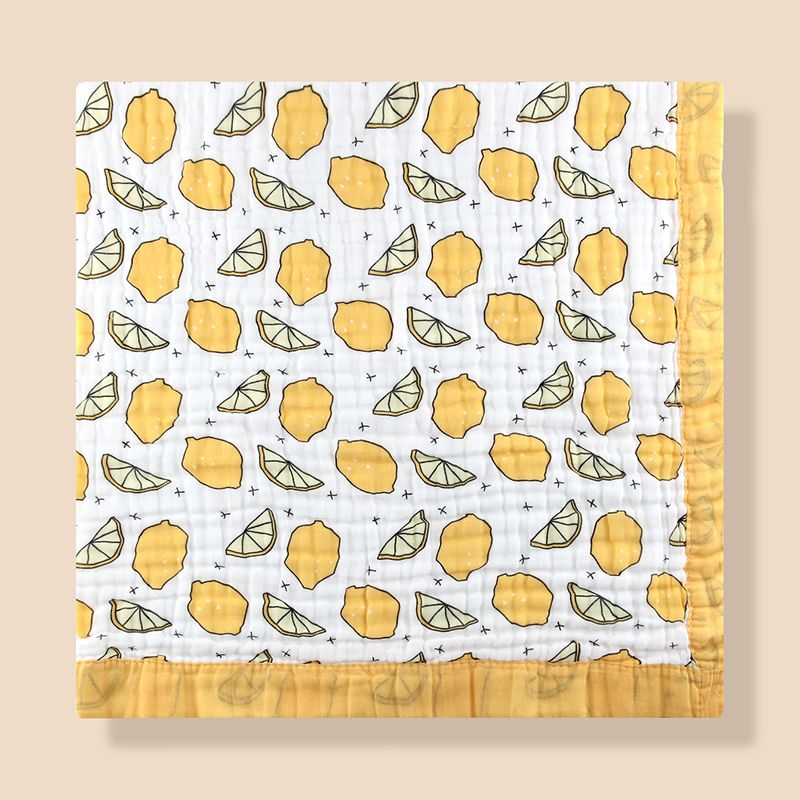 Baby Blanket Cotton 6 Layers Newborn Swaddle Blanket Cartoon High-density Breathable Children's Blanket_voghion.com