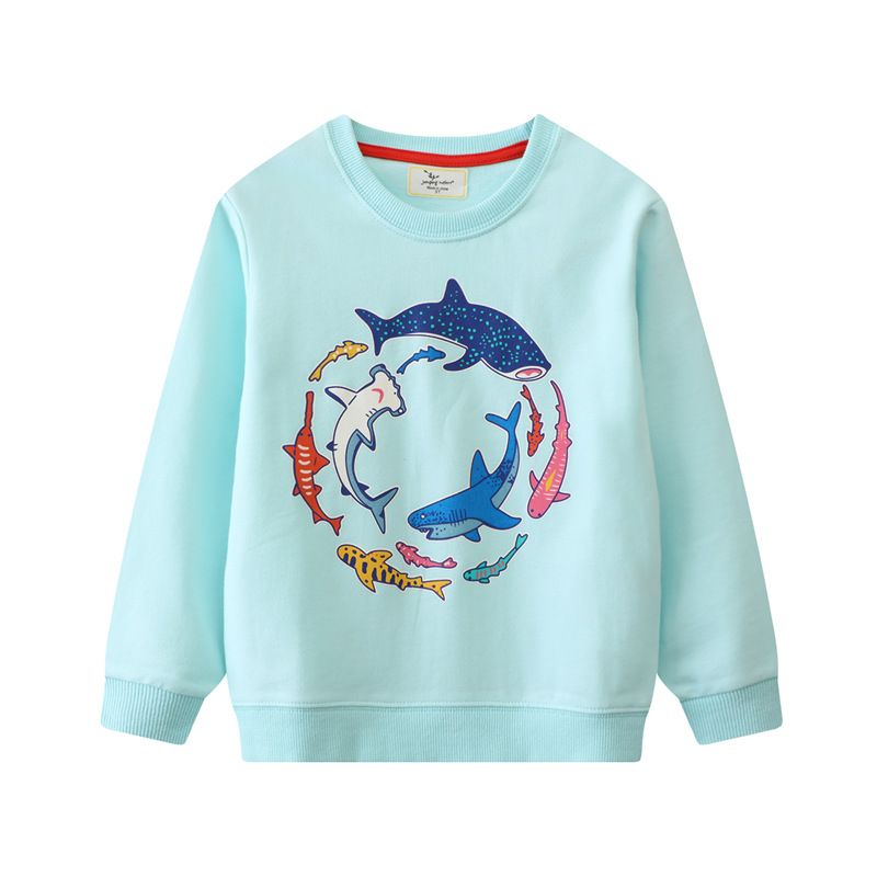 Jungen Hoodie Herbst Rundhals Hoodie Glow-in-the-dark Muster kinder Langarm Basis Shirt_voghion.com