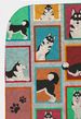 Lots of Siberian Husky Quilted Blanket 50x60 Artwork Pattern Quilted Throw Blanket for Bed, Couch, Sofa, Soft and Lightweight_voghion.com