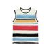 Men's Clothing Style Retro Color Striped Vest Summer Thin Hollow Knitted Waistcoat Sleeveless T-shirt Fashion_voghion.com