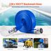 VEVOR Backwash Hose 2 In X 100 Ft Blue High Quality Hose Complete Fittings_voghion.com