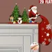 1pc Wooden Christmas Door Corner Decorations - Santa Claus, Reindeer, And Snowman, Bedroom – No Power Needed_voghion.com