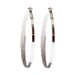 Super Shiny Matte Silver Metal Large Hoop New 2024 Elegant High-end Feel Earrings_voghion.com