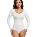 Formender Dreieck-Bodysuit für Damen, Bruststütze, geraffte Bauchkontrolle, enge Taille, Hüftlift, Body Shaper_voghion.com