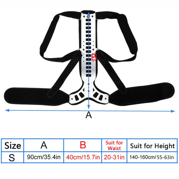 Fém állítható válltartás-korrekciós hátmerevítő férfiaknak és nőknek kulcscsont-támasz és görnyedt háttréner fájdalomcsillapításhoz_voghion.com