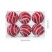 Pearl & Glitter Christmas Ball Ornaments – 8CM Foam Hanging Decor For Tree, Home & Party (Red/Gold/White, 6-Pack)_voghion.com