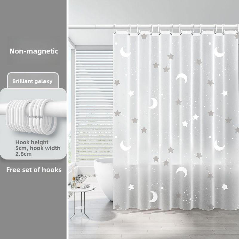 High-end Waterproof Mildew-proof Thickened Rain Shower Partition Bathroom Water Blocking Curtain_voghion.com