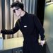 New Handsome Standing Collar Hoodie for Men, Spring/Autumn/Winter, Half Zipper Top, Men's Interior Undercover_voghion.com