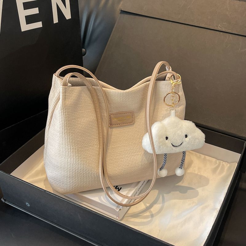 Große Kapazität für Damen 2024 Neue Sommer Vielseitige Einfache Schulter mit Advanced Commuter Tote Bucket Bag_voghion.com