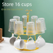Light Luxury Rotating Cup Holder With Tray Storage Rack Inverted Storage Glass Cup Holder Home Use New Model Draining Rack_voghion.com