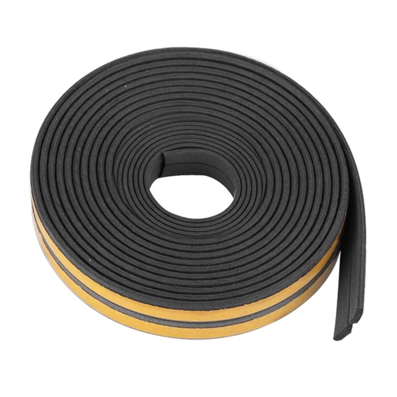 5 Meters Seal Strip Self-Adhesive D Type Doors Window Gasket Soundproof Rubber Foam Weatherstrip Sealed Collision Strip_voghion.com