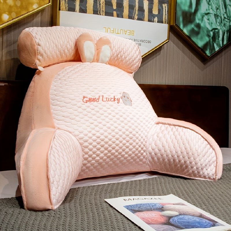Maternity Backrest Pillow With Pillow Core – Soft Quilted Design, Removable Cover, Waist Support For Reading, Home Improvement_voghion.com