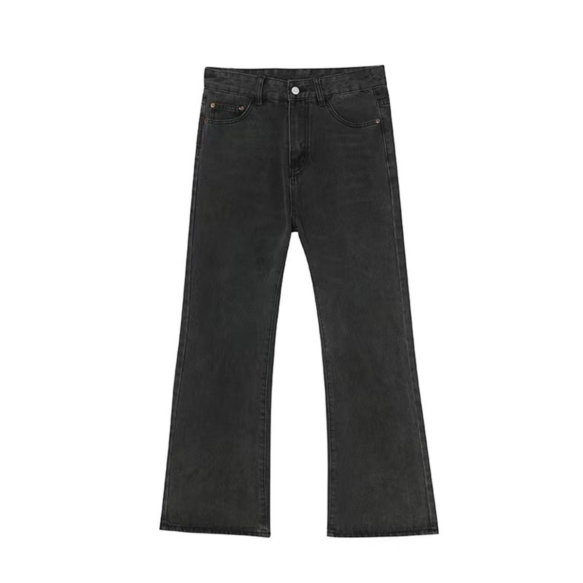EF JEANS | 2023 New Product, Straight Versatile Solid Color Jeans, The Same For Men And Women, Non-elastic And Slightly Pulled Gray_voghion.com
