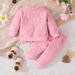 225 New Spring And Autumn Cross Border Baby Girl Round Neck Long Sleeve Top + Letter Printed Pants Two Piece Set In Stock_voghion.com