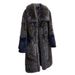 Luxury Long Winter Coat With Eco-Friendly Faux Fur & Leopard Print – Elegant & Versatile Women's Outerwear For Cold Weather_voghion.com