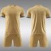 22-23 Light Plate Short Sleeved Adult Golden Football Set Team Jersey_voghion.com