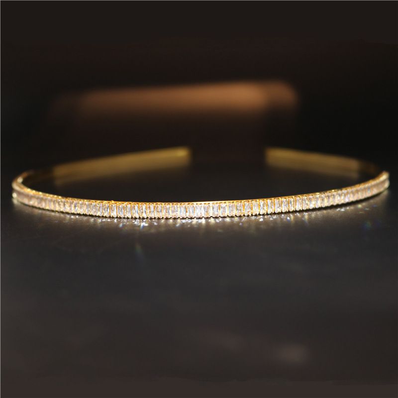 New high-end zircon head alloy with diamond inlay, fashionable and personalized bridal wedding hair accessories_voghion.com