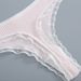 3 pièces/lot femmes string mode dentelle bord string Sexy coton culottes dames doux Lingerie solide taille basse sous-vêtements_voghion.com