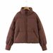 Women's loose thin warm bread suit short lazy wind Warm jacket jacket_voghion.com