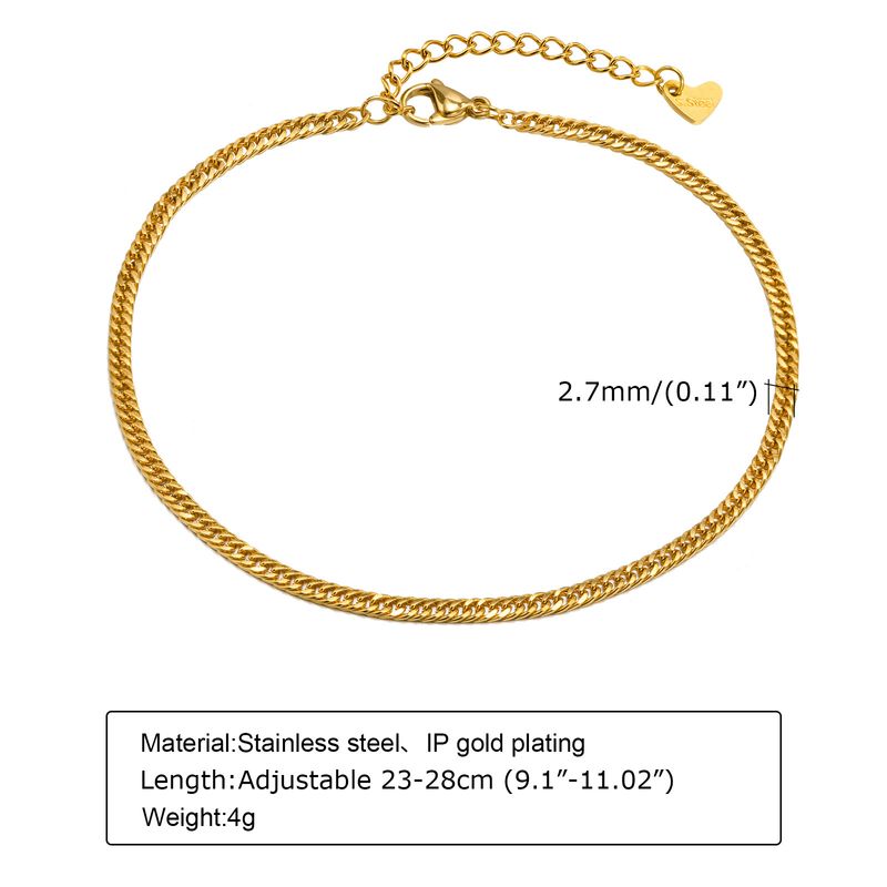 Multiple Double-Layer Stainless Steel Fashion Personality Anklets For Women Foot Jewelry Quanxi Water Accessories JC-128_voghion.com